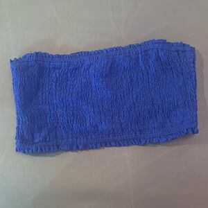 Blue tube top